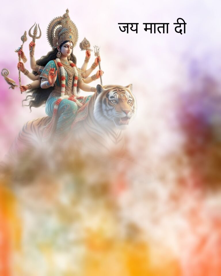 Jay Mata Di Navratri Banner Background 4k