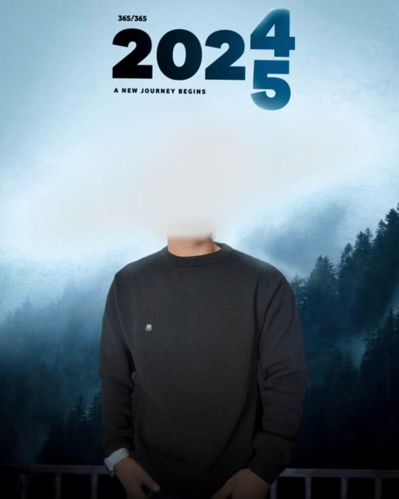 2025 New Year Photo Editing Background Face Cut