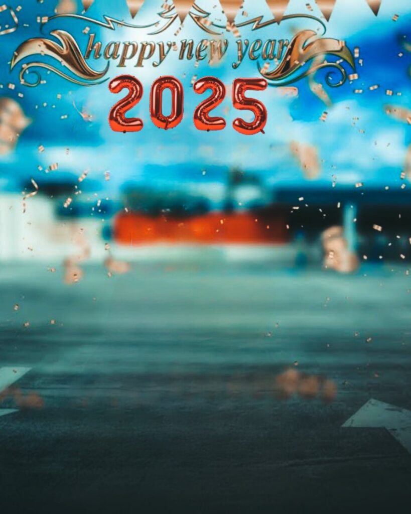 Happy New Year 2025 Photo Editing Background 4k