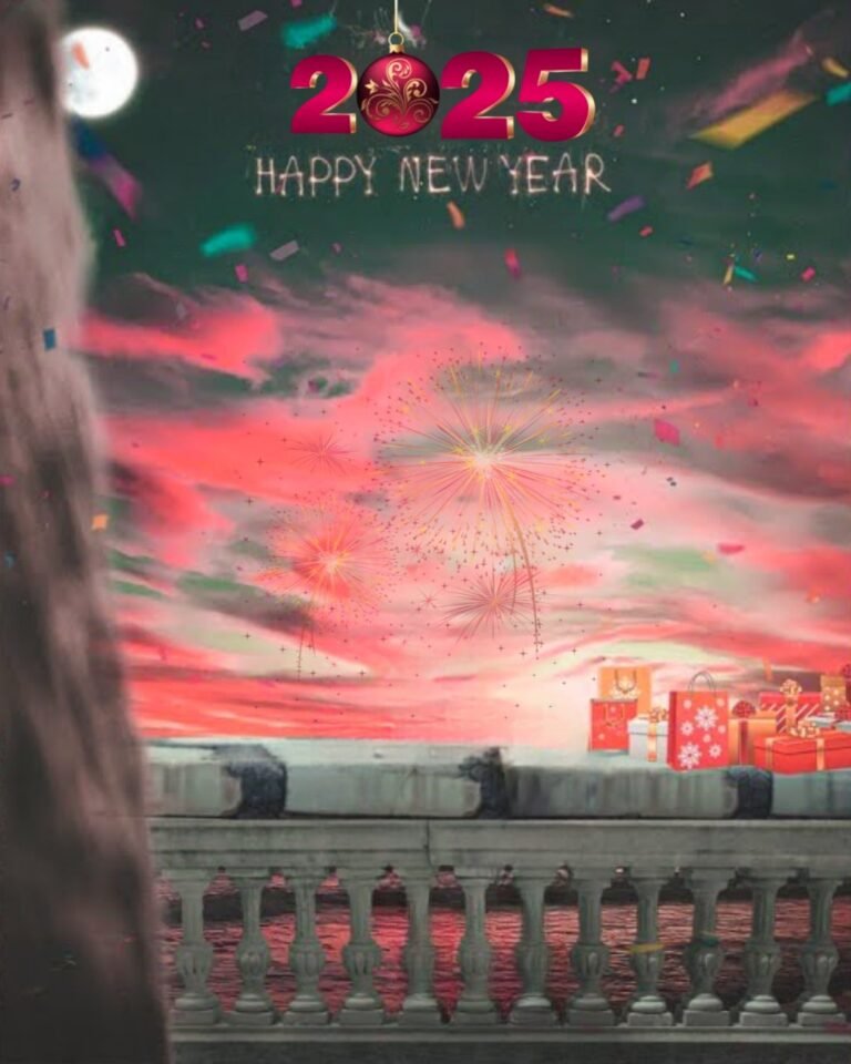 Happy New Year 2025 Photo Editing Background