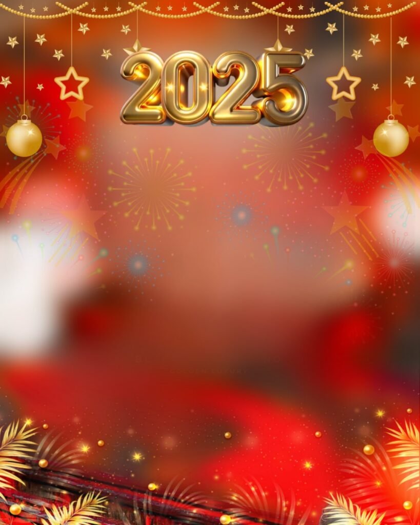 Happy New Year Photo Editing Background