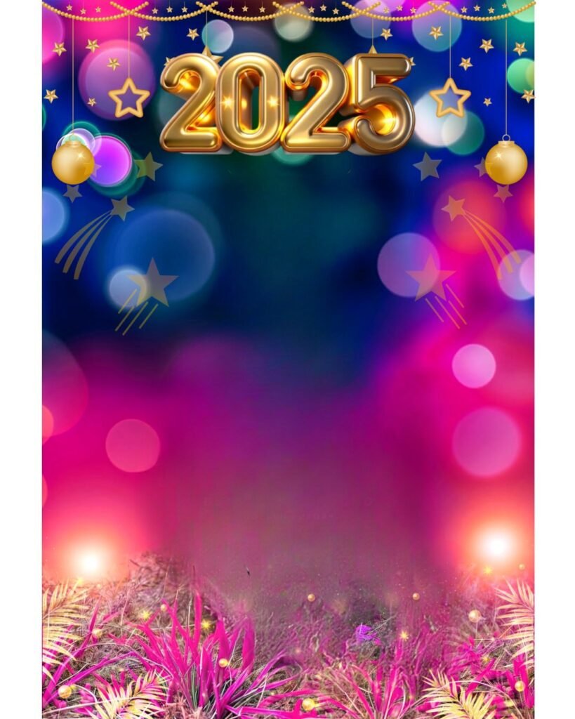 Happy New Year Photo Editing background 2025Happy New Year Photo Editing background 2025